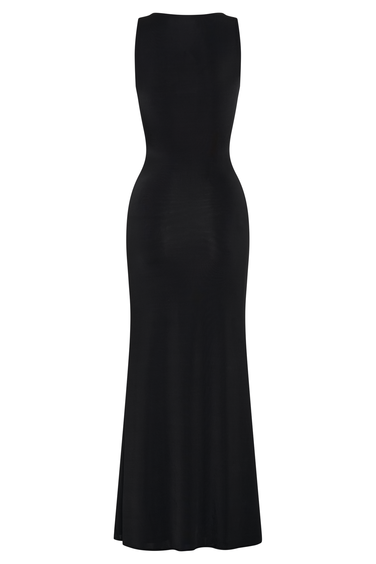 Vestido Maxi Beck Plunge con hardware floral - Negro