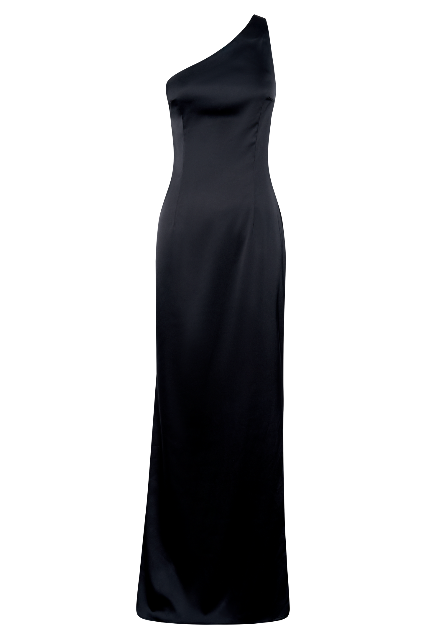Vestido de hombro único Harper - Negro