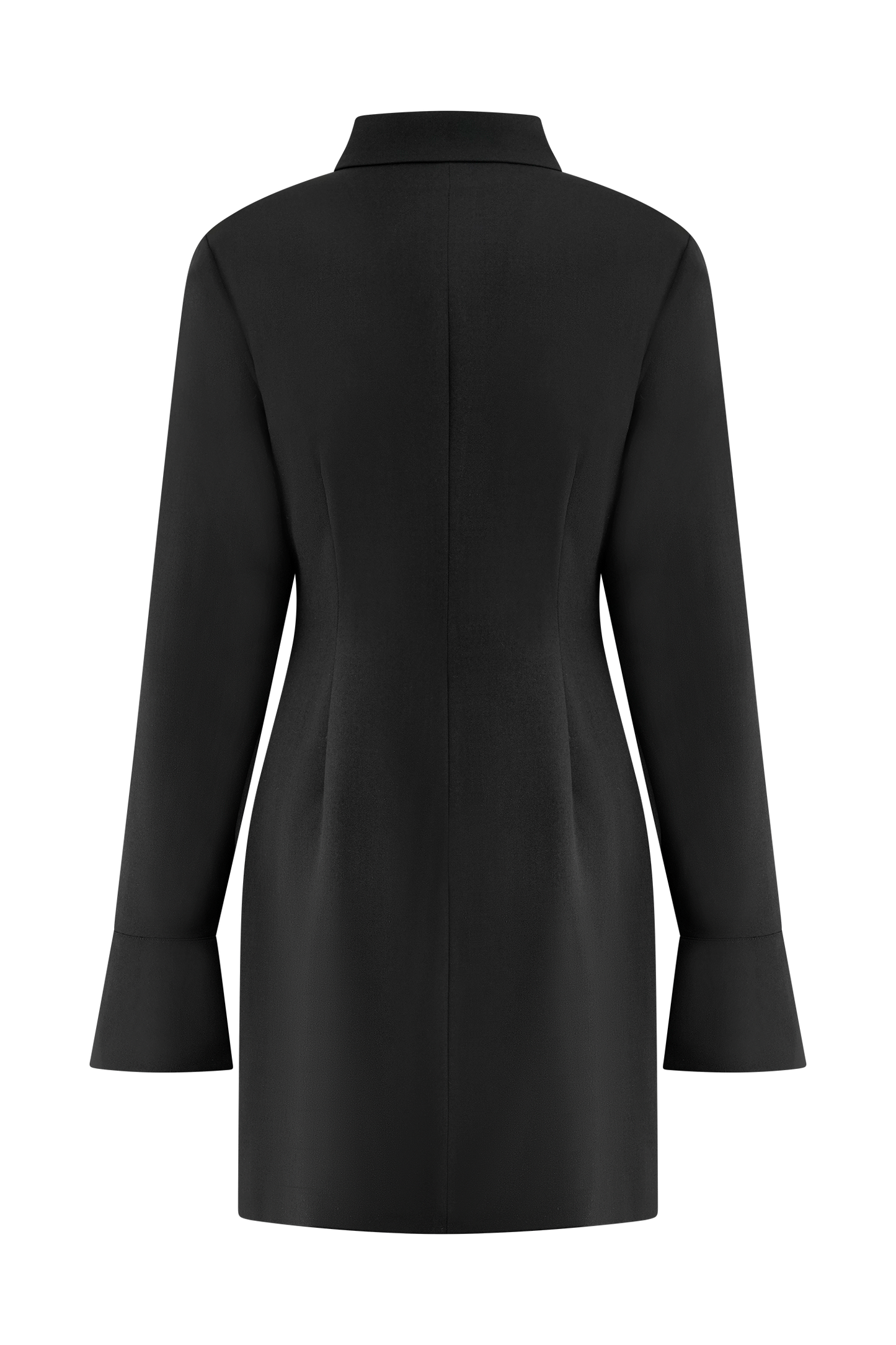 Vestido Mini Camisa Ajustada Dorian - Negro