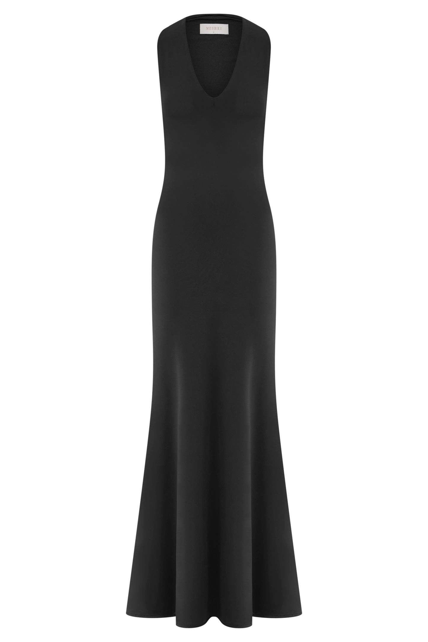 Vestido largo negro Elke Slinky con escote en V