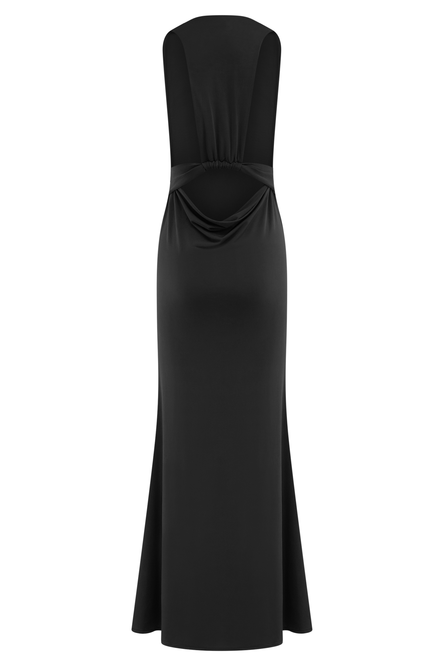 Vestido largo negro Elke Slinky con escote en V