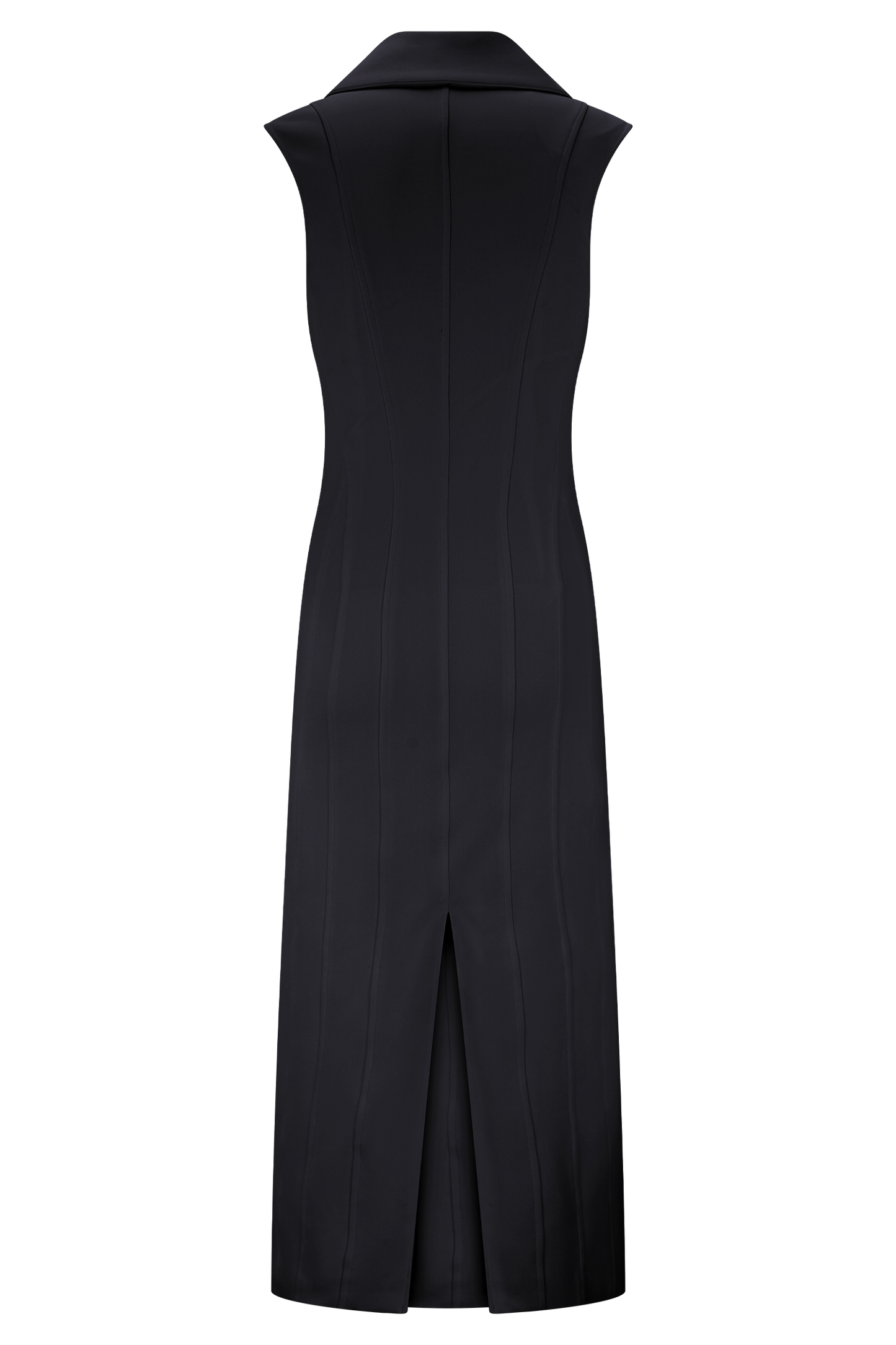 Vestido midi sin mangas Keagan - Negro