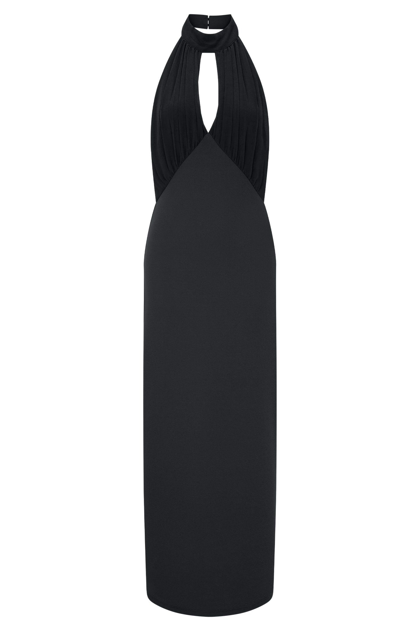 Vestido midi Halter Mierah - Negro
