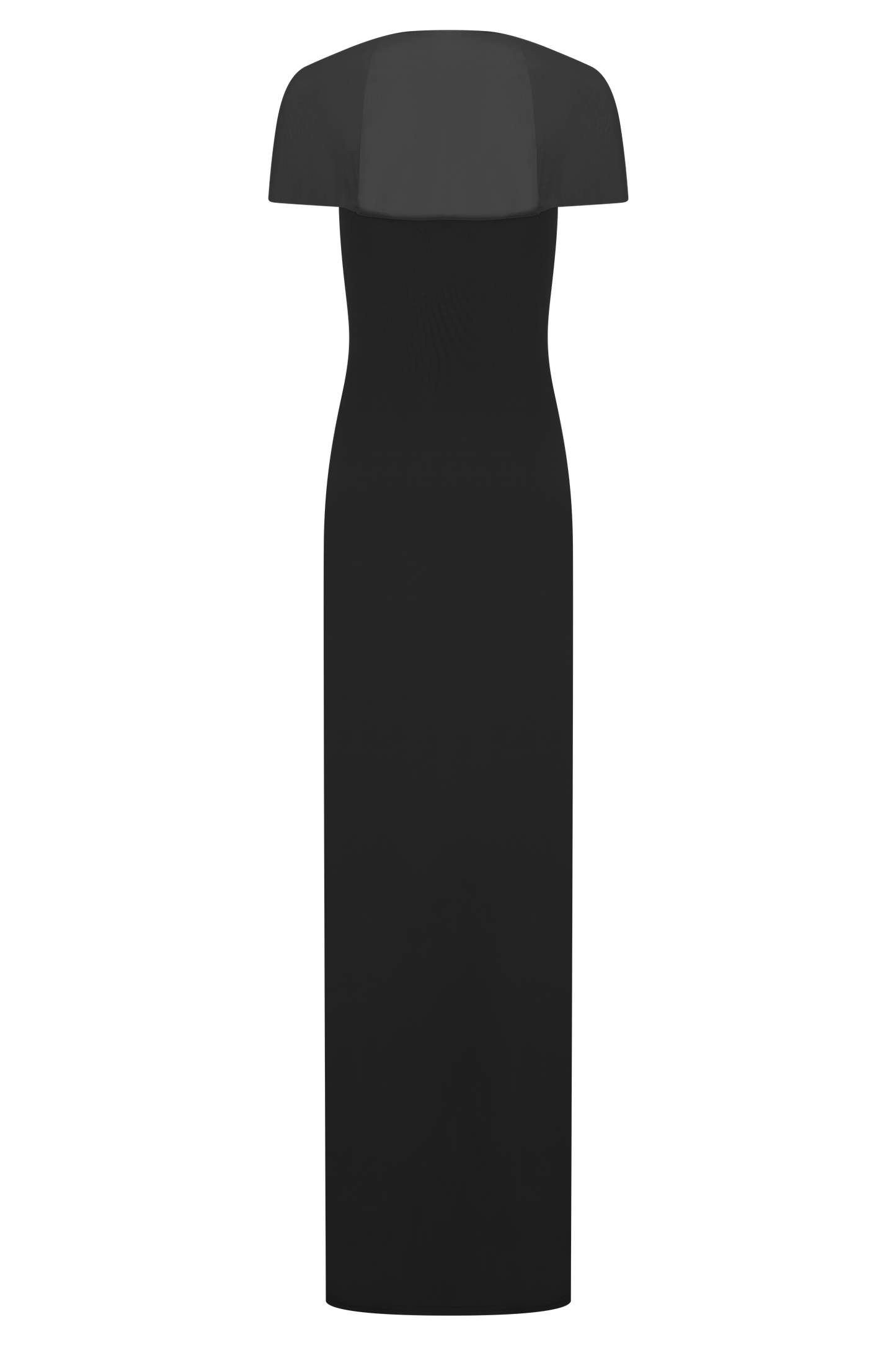 Vestido largo Wyatt Slinky y de malla - Negro