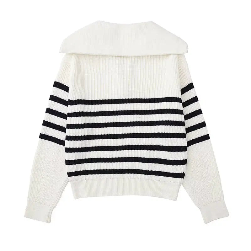 Lorance™ | Chaqueta con cremallera y rayas