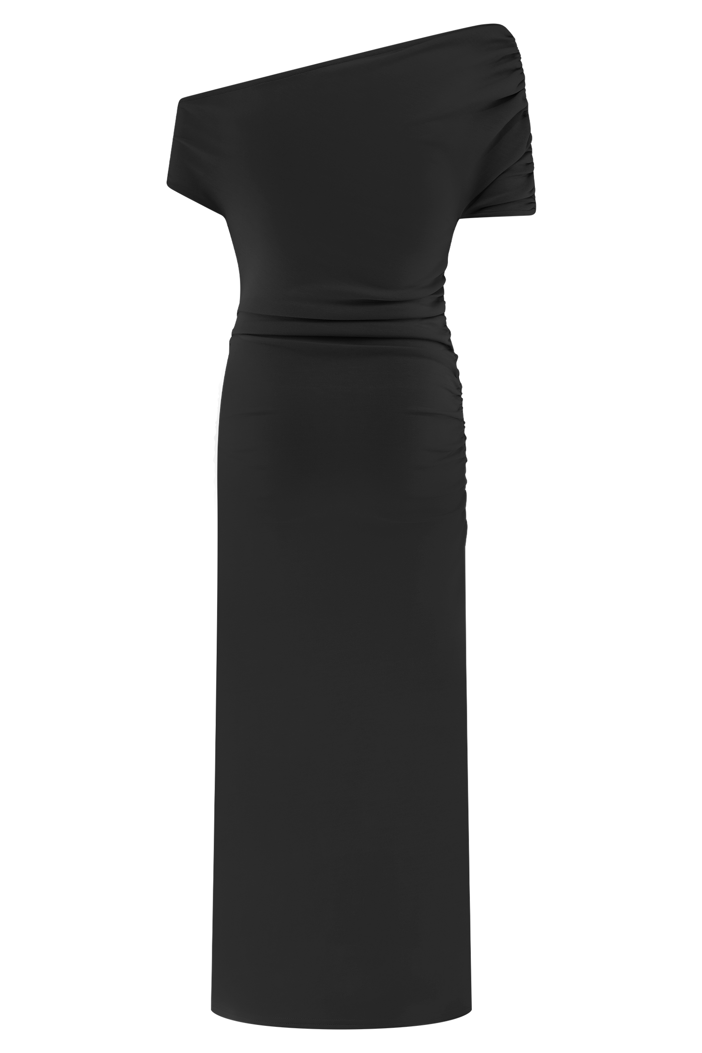 Vestido midi de neopreno Kendra con hardware - Negro