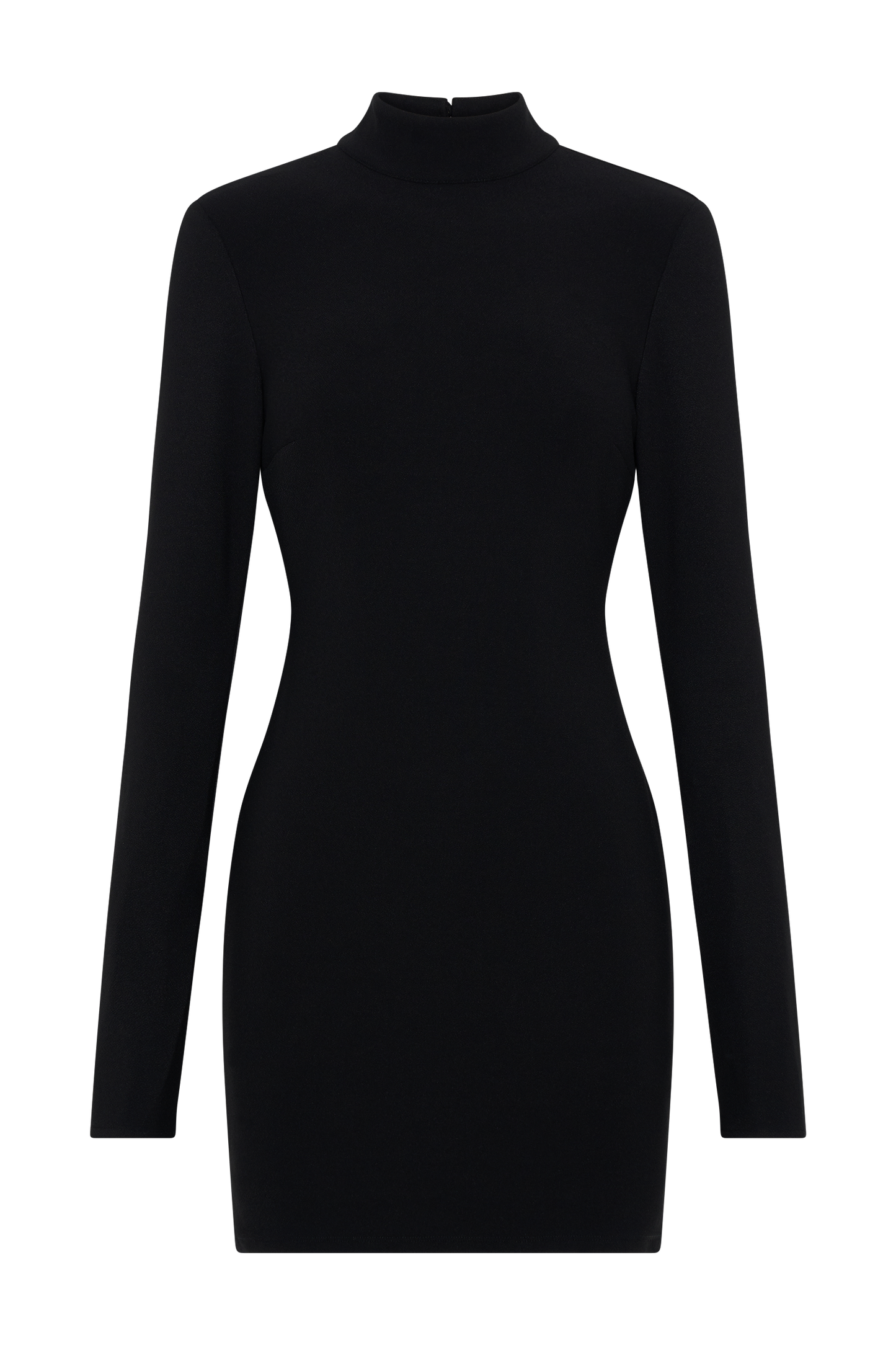 Vestido mini Agatha Crepe Pearl - Negro