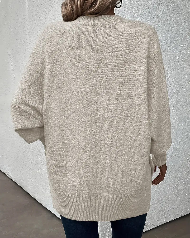 Pull de lanterna con escote en V