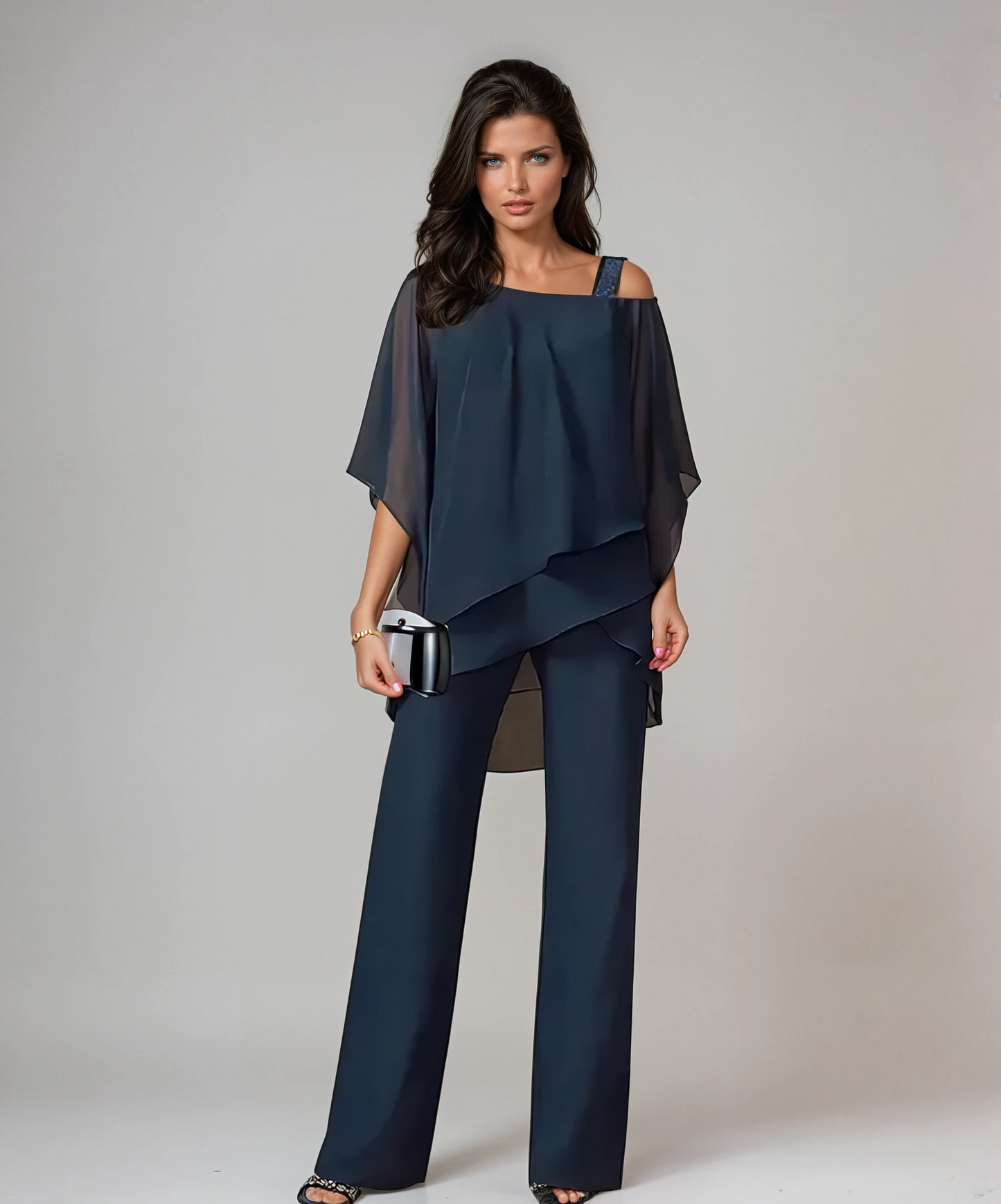 Kendra - Conjunto de ropa elegante de dos piezas